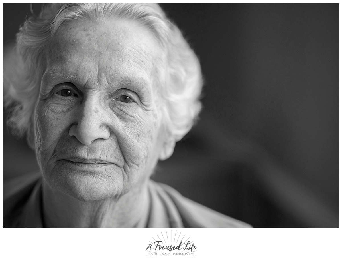 Portrait of Grandmother with Alzheimer's Disease