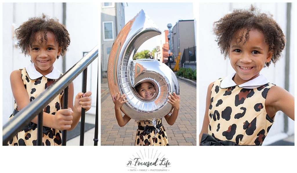 A Focused Life Photography Marietta Square Family Photographer Girl in Leopard Dress 