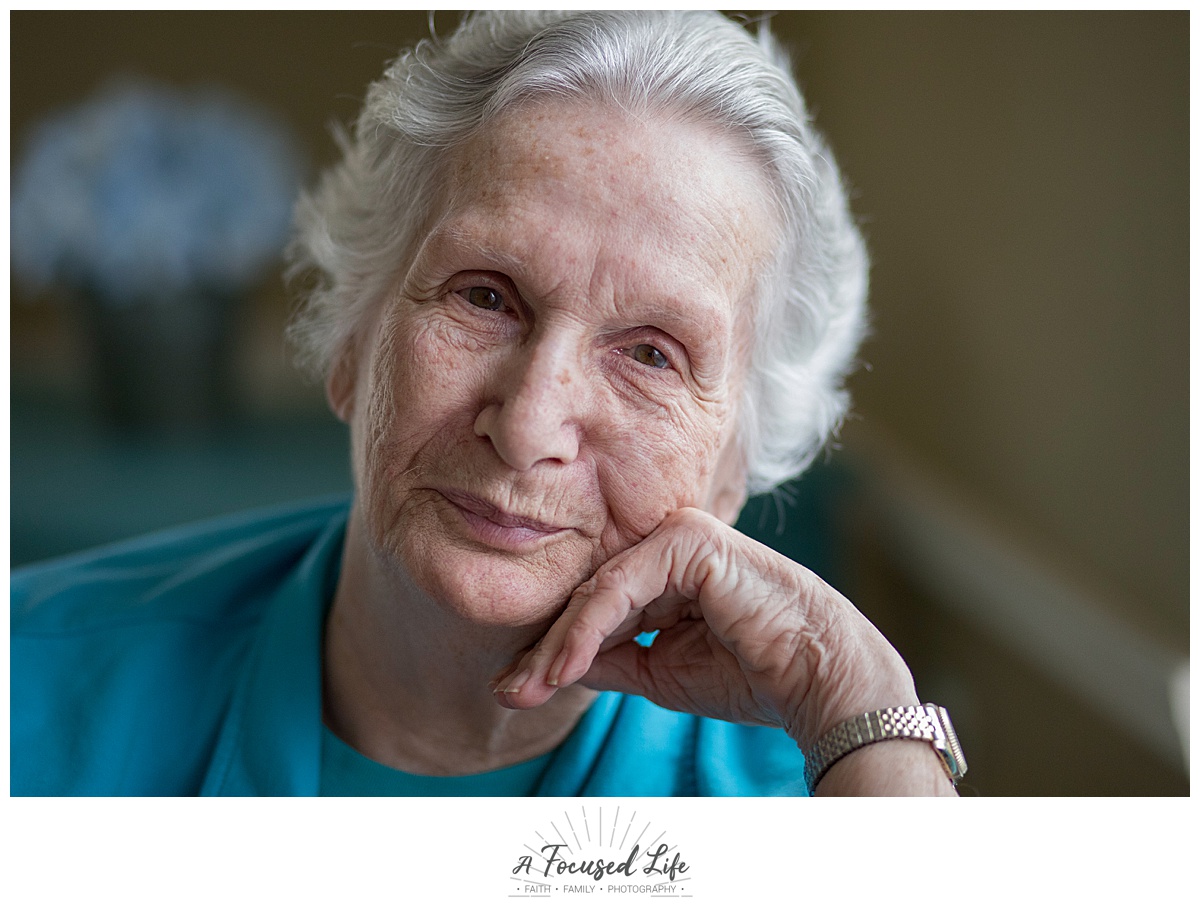 Portrait of Grandmother with Alzheimer's Disease