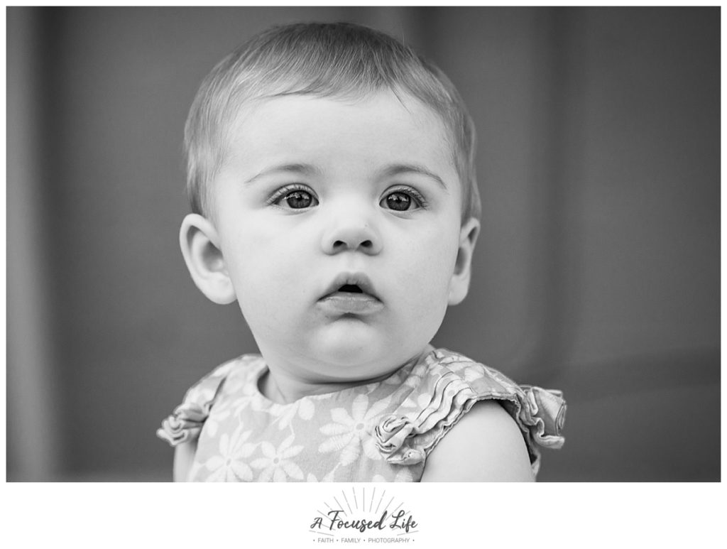 Old Town Conyers GA 6 month old infant milestone photo session | A Focused Life Photography