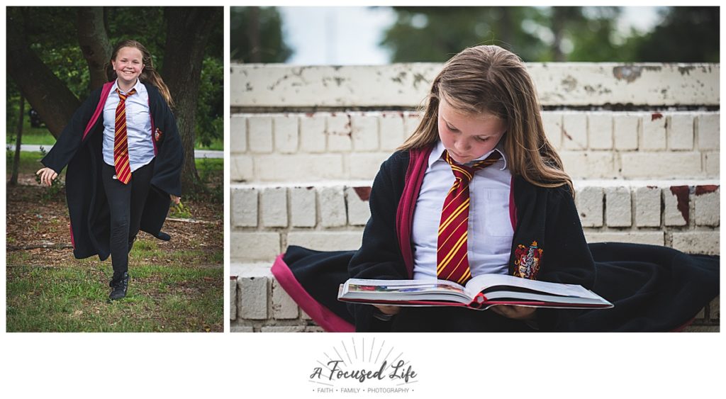 A Focused Life Photography Harry Potter Themed 9 3/4 Year Old Shoot in Loganville GA
