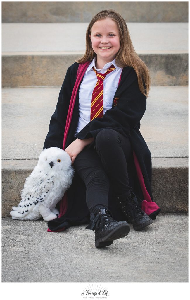 A Focused Life Photography Harry Potter Themed 9 3/4 Year Old Shoot in Loganville GA