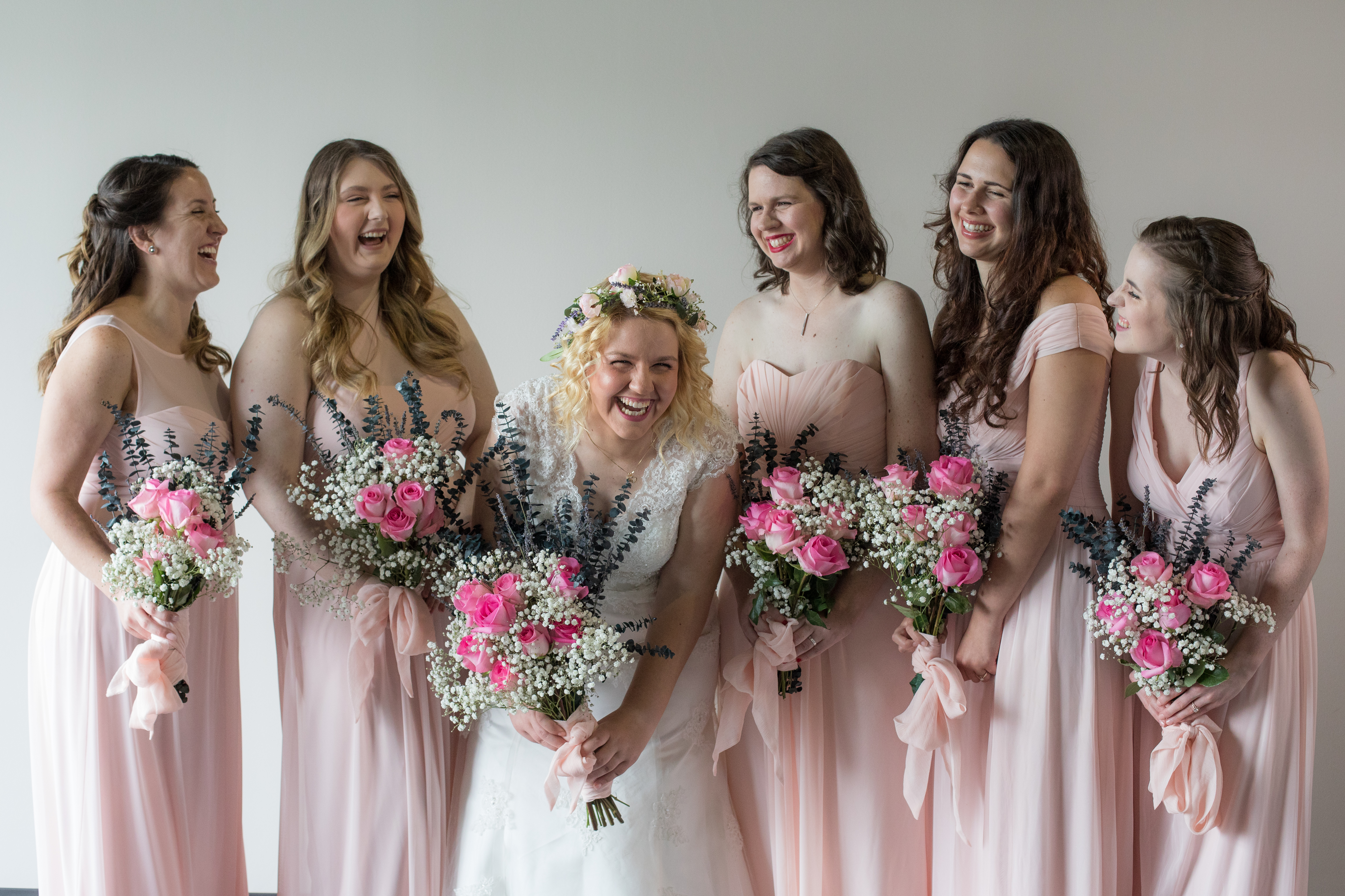 A Focused Life Photography Monroe GA Wedding Photographer church wedding bridesmaids