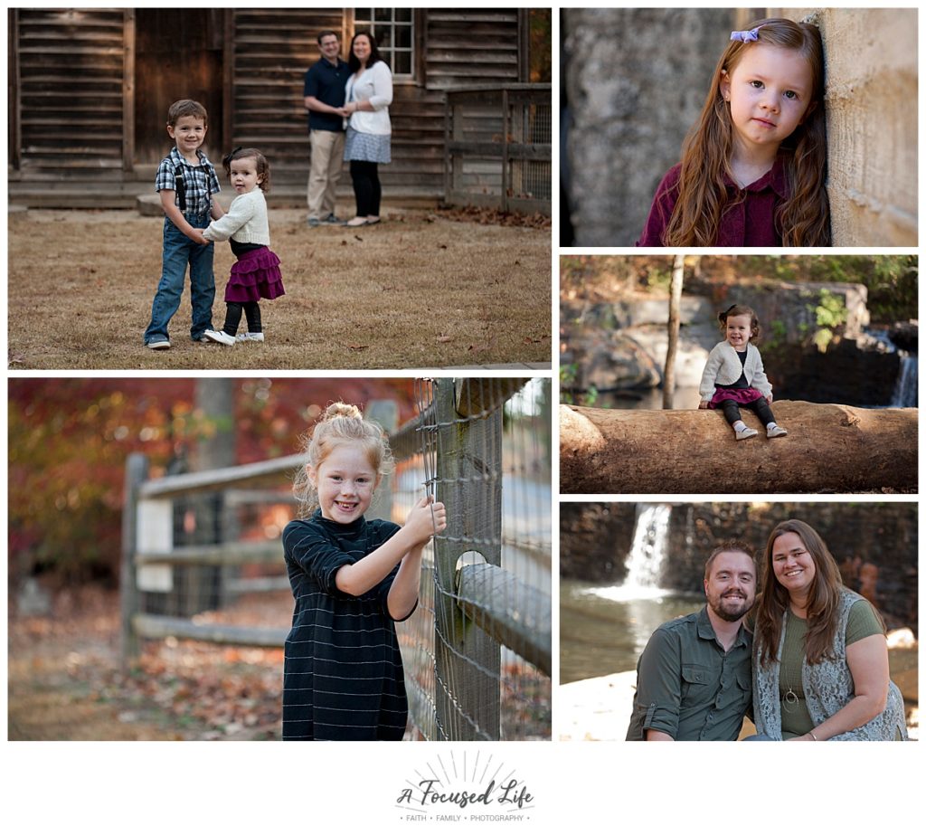 A Focused Life Photography fall family photo at Vines Park in Loganville