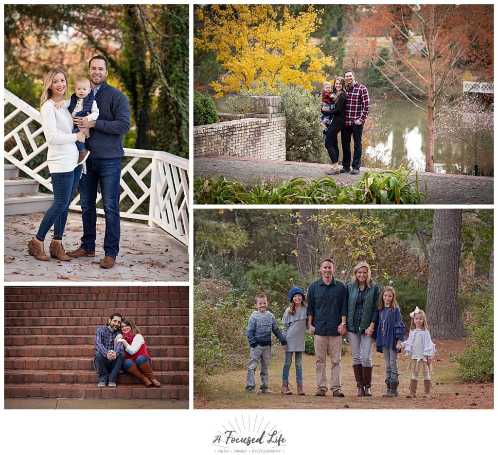 A Focused Life Photography fall family photo at Vines Park in Loganville
