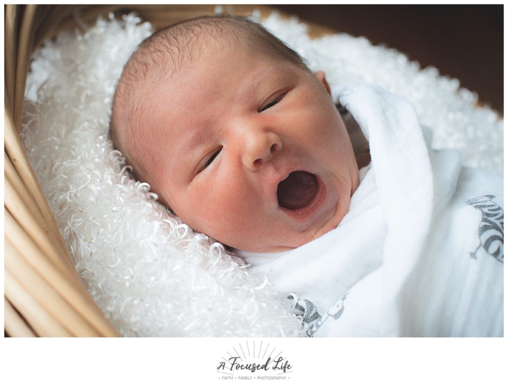Three day old lifestyle newborn session by A Focused Life Photography in Monroe, GA