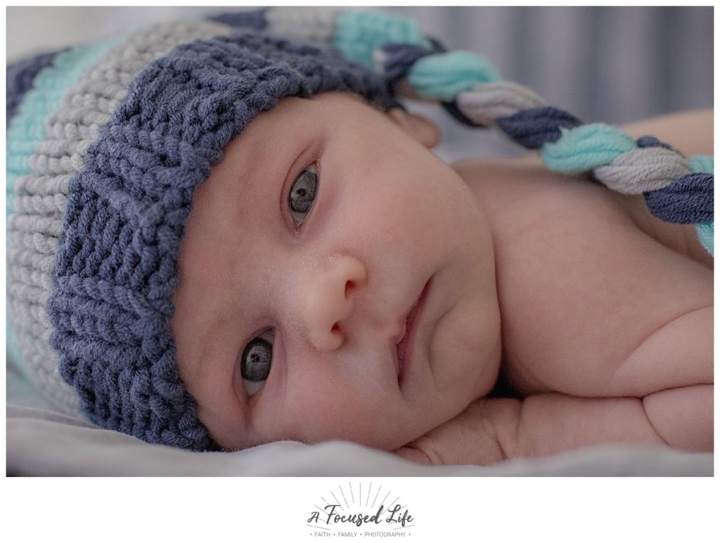 In home Lifestyle Newborn Session included in milestone package with A Focused Life Photography in Monroe, GA