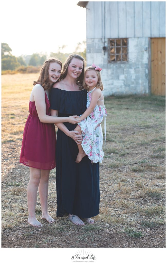 Mom & Sisters Photo Session at Vaughters Barn at Arabia Mountain by family and children photographer A Focused Life Photography