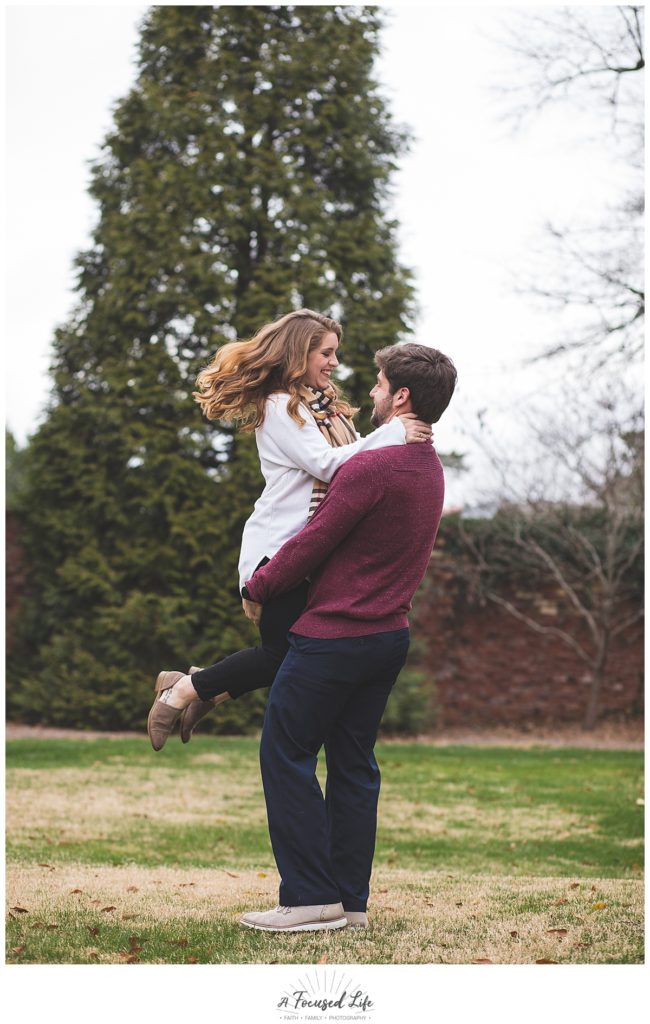 Engagement Session at the Carl House in Auburn GA by A Focused Life Photography