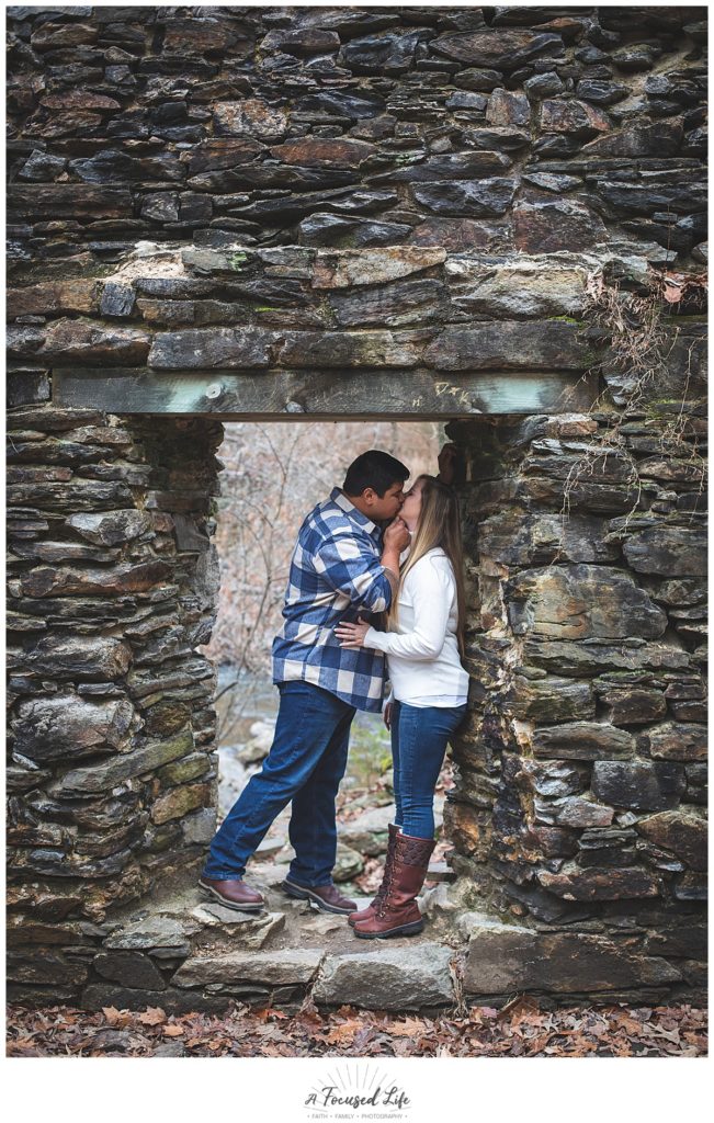 Engagement Session at Sope Creek Paper Ruins in Marietta by A Focused Life Photography in Monroe, GA