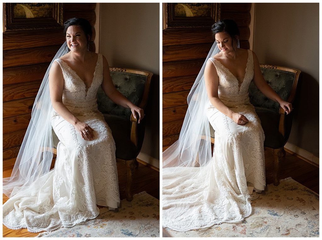 Alpharetta Bride in bridal gown